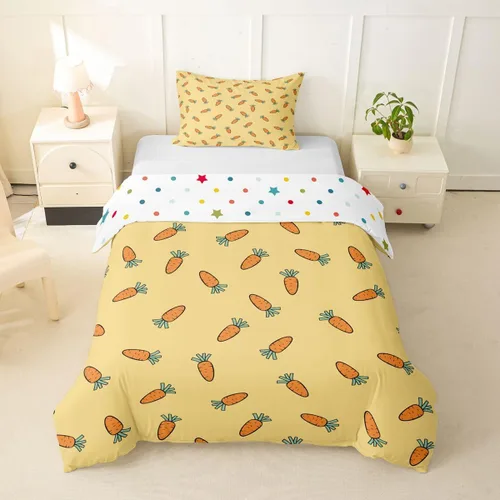 Vista 36 de Erosebridal - Juego de ropa de cama kawaii, juego de funda de edredón con diseño de fresa rosa, para mujeres, niñas y niños, decoración