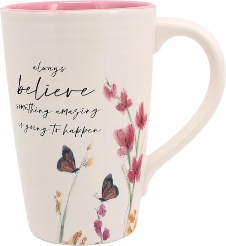 Vista 11 de Pabellón - Taza de 17 onzas para abuela, taza de café con patrón floral, taza de café de mariposas, ideas de cocina para primavera y verano, taza