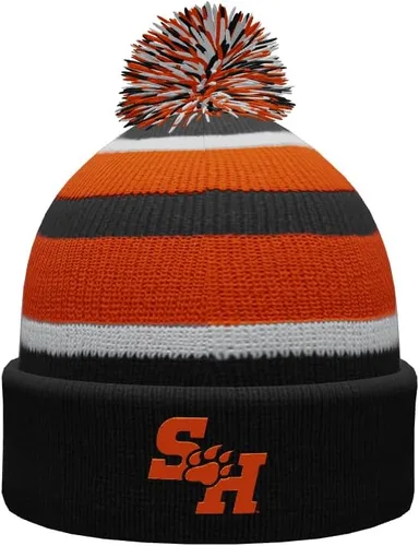 Vista 31 de NCAA Prime - Gorro de punto de invierno con pompón plegable