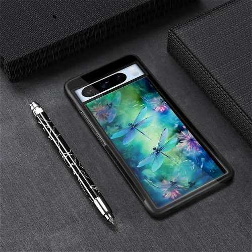 Vista 650 de Compatible con Google Pixel 4A 5G Mobile Case Creative Acrylic Panel trasero Silicona Protección Grip especialmente diseñado para Google Pixel 4A 5G