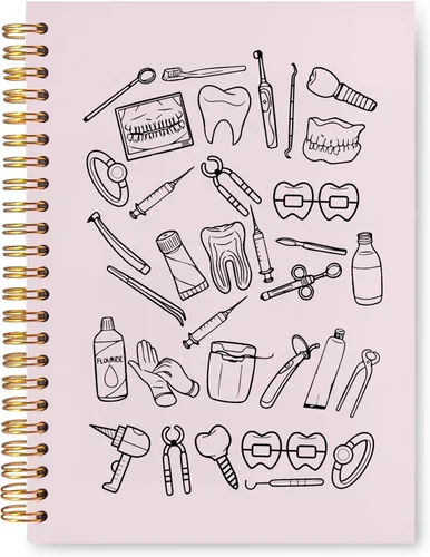 Vista 9 de Regalos para Dentistas, Cuaderno Diario, Regalos para Asistente de Higiene Dental y Oficina para Mujeres, Cuaderno de Espiral de Tapa Dura 14x21 Cm