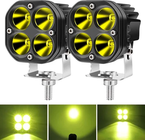 Vista 7 de Ourbest Luces puntuales, luces de cubo de conducción de 3 pulgadas para todoterreno (C, 3 pulgadas)