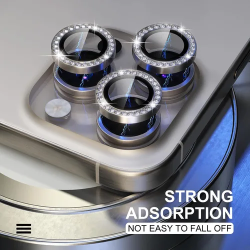 Vista 440 de Choiche Compatible para iPhone 16 Pro/iPhone 16 Pro Max Protector de Lente de Cámara, Vidrio Templado 9H Protector de Pantalla de Cubierta de Cámara