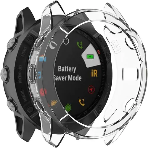 Vista 6 de RuenTech Funda compatible con Garmin Fenix 6X/6X Pro/Fenix 6X Sapphire Case Protector TPU Funda protectora Marco para Fenix 6X Smart Watch