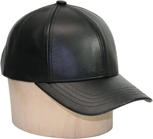 Vista 10 de Gorra de béisbol ajustable de piel de vaca genuina fabricada en Estados Unidos