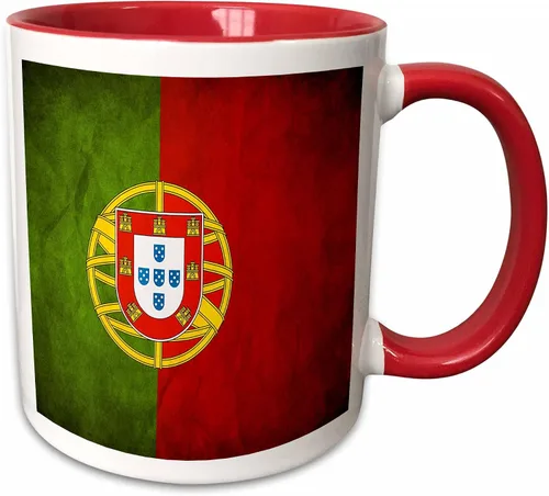 Vista 8 de 3dRose Taza de café, tamaño – 11oz – Banderas de la bandera de Portugal – divertido regalo de taza de café Negro/Blanco