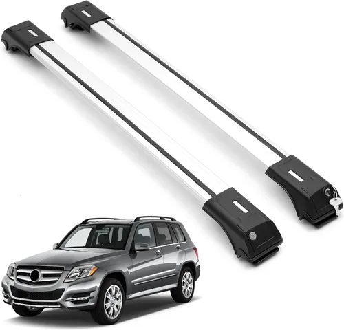 Vista 10 de ERKUL Barras transversales de techo para Mercedes Benz GLE (V167) 2019-2026 Barras transversales de aluminio con bloqueo antirrobo para techo Negro