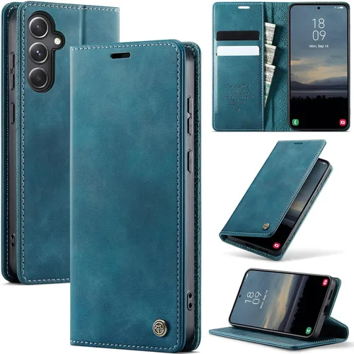 Vista 58 de Funda tipo cartera para Samsung Galaxy Z Fold 7 de piel con tarjetero y función atril, cierre magnético, bloqueo RFID, TPU a prueba de golpes, Negro