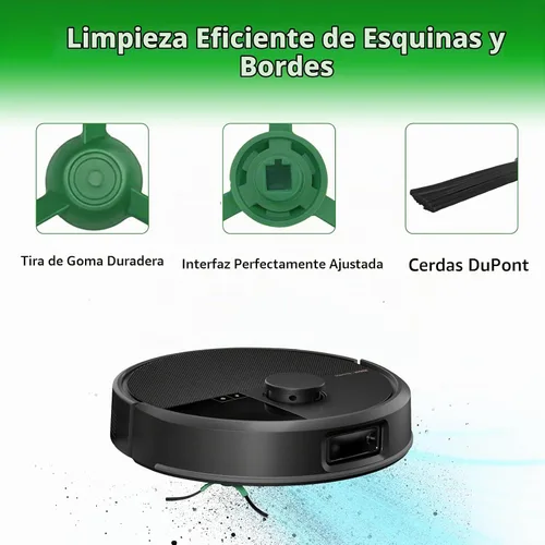 Vista 3 de Paquete de 6 cepillos laterales de repuesto compatibles con iRobot Roomba Max 705 Vac/Plus 504 Vac Robot, cepillos de barrido de bordes, accesorios