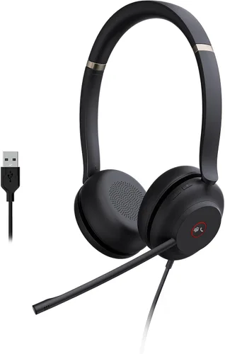Vista 7 de Yealink UH37 - Auriculares USB con micrófono para PC y laptop, auriculares