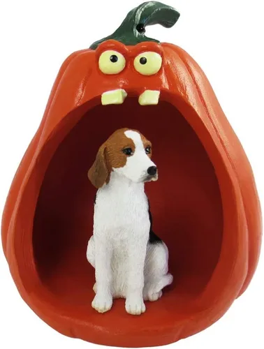 Vista 203 de Conversation Concepts Figura de Corgi galés de Halloween y calabaza Welsh Corgi Pembroke