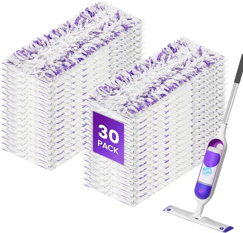 Vista 11 de 50 almohadillas desechables para mopa Swiffer Power Mop Pads Paquete de 50 púrpura