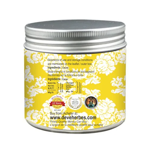 Vista 3 de dève herbes Manteca de cacao (Theobroma Cacao) 50gm