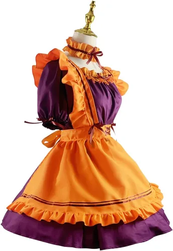 Vista 2 de Conjunto de calcetines de peluche para mujer, disfraz de sirvienta francesa, disfraz de sirvienta