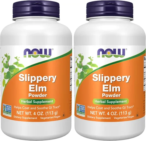 Vista 8 de NOW Foods Suplementos, polvo de olmo resbaladizo (Ulmus rubra), proyecto verificado sin OMG, suplemento a base de hierbas, 4 onzas