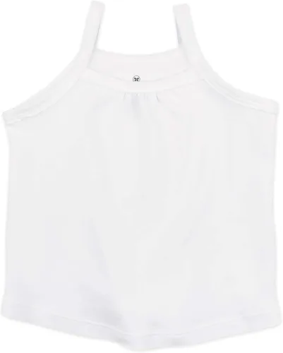 Vista 5 de HonestBaby 5-Pack Cami Tops Sleeveless T-Shirts 100% Organic Cotton for Infant and Toddler Baby Girls (Legacy)