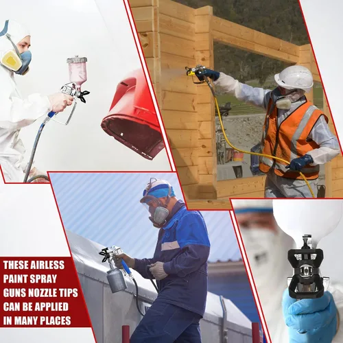 Vista 7 de Kit de manguera de pistola pulverizadora sin aire, 5 unidades, pistola de pintura sin aire, alta presión, 3600 psi, 517, junta giratoria con puntas