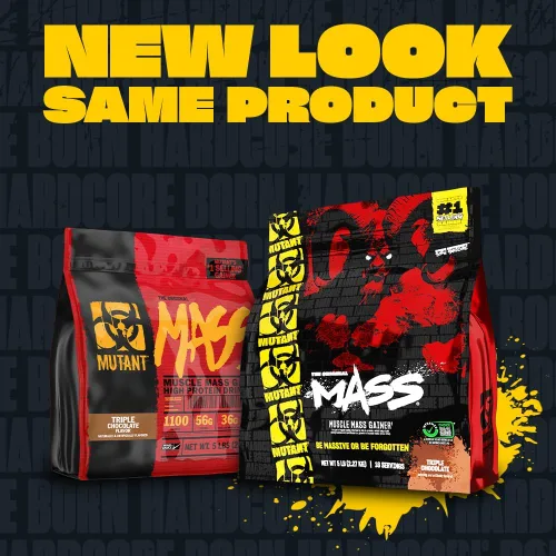 Vista 2 de Mutant Mass Proteína en polvo de ganancia de masa de peso, proteína en polvo alta en calorías para ganancia de masa, galletas y crema, 5 libras