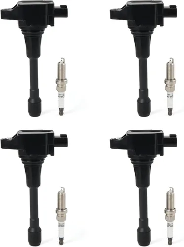 Vista 9 de Paquete de 6 bobinas de encendido UF242 y bujía de iridio IZFR5K11 compatible con Honda Accord Odyssey 3.0L 3.5L V6, Acura CL TL 3.2L V6 Reemplazar