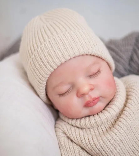Vista 6 de Pinky Reborn Muñecas de Bebé de 19 Pulgadas Muñeca Realista de Bebé Recién Nacido Muñeca de Bebé Reborn Muñecas de Vinilo Bebe Juguete para Niños