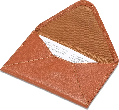 Vista 21 de HISCOW Estuche para tarjetas de visita con cierre magnético - Piel de becerro italiana, café