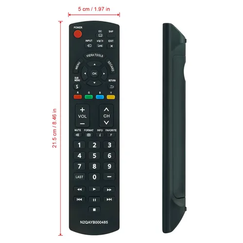 Vista 3 de Nuevo N2QAYB000485 Reemplazo remoto para PANASONIC LED LCD Plasma Viera Smart TV TC-P50U2 TC-P50X2 TC-P54S2 TC-P58S2 TC-P65S2 TH-32LRU20 TH-37LRU20
