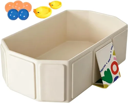 Vista 10 de Bañera para niños portátil antideslizante que ahorra espacio Verde