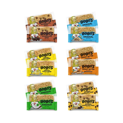 Vista 15 de Bobo's Barras de mantequilla de almendra y avena, sin gluten, sin OGM, avena integral, paquete de 12 Barritas de aperitivo Para llevar Hechas