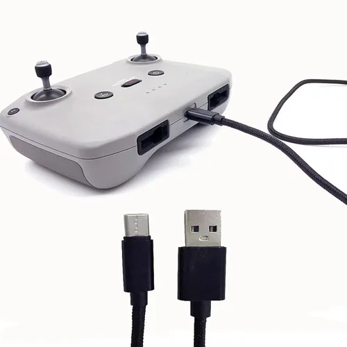 Vista 7 de Cable de carga USB C para mando a distancia DJI Mini 2/Air3/Air 2S/Mavic 3/Mavic Air 2 Drone Controller Cable de datos de carga para DJI RC/RC