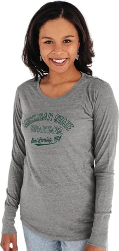 Vista 19 de Blue 84 NCAA playera de tres combinaciones de manga larga para mujer Campus