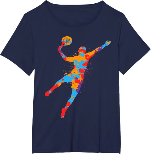 Vista 11 de Playera de Padel Playera Colorida Plataforma Tenis Paddleball Niños Camiseta de Padel
