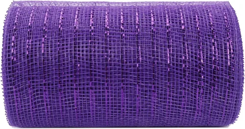 Vista 20 de YYCRAFT cinta metálica de malla de poliéster para decoración y manualidades, 10 yardas Rosa