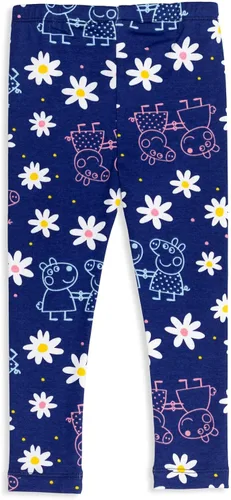Vista 3 de Peppa Pig Conjunto de sudadera con capucha y leggings de forro polar para niñas de niños pequeños a niños grandes