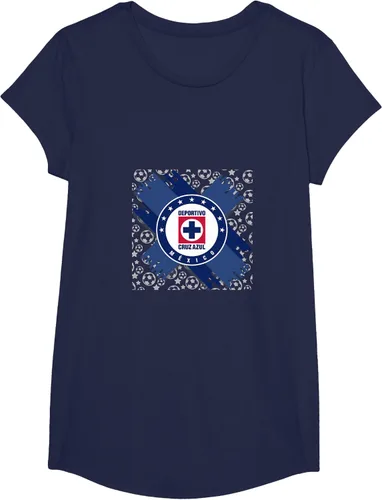 Vista 17 de Camiseta con logotipo de CAZ, Azul / Patchwork, S