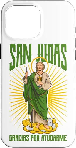 Vista 19 de San Judas Tadeo Gracias por ayudarme - Carcasa para iPhone 17
