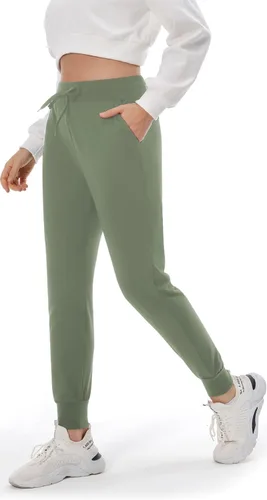 Vista 3 de FULLSOFT - Pantalones deportivos con bolsillos para mujer, para practicar yoga, entrenar y correr