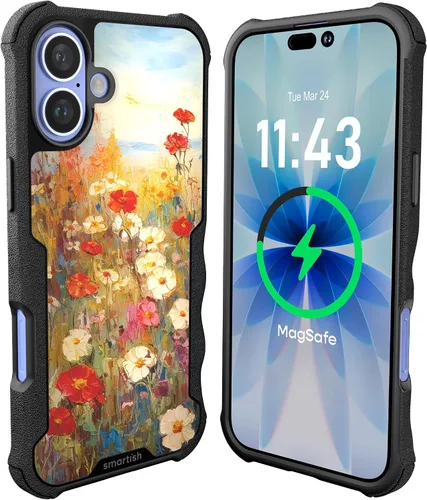 Vista 13 de Smartish Funda para iPhone 12 Pro Max Armor - Gripzilla [resistente + protectora] Funda de agarre delgada y resistente - Black Tie Affair