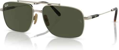 Vista 2 de Ray-Ban Women's Rb8096 Michael Titanium Rectangular Sunglasses