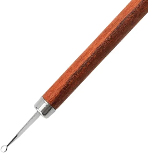 Vista 3 de Herramienta de escultura de cerámica, accesorios para adornar alimentos, multifunción, madera, simple, con cuchillo de tallar, herramienta