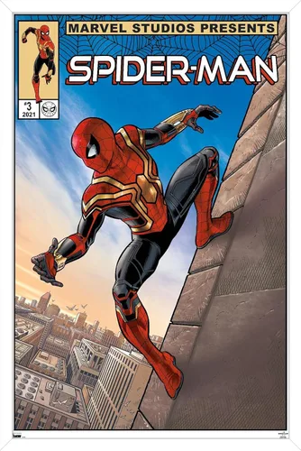 Vista 14 de Trends International Marvel Spider-Man: No Way Home - Póster de pared de cómic de pared, 22.4 pulgadas de largo x 14.7 pulgadas, versión enmarcada