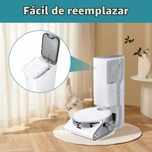 Vista 3 de Paquete de 8 bolsas de polvo VCA-RDB95 de repuesto para Samsung Jet Bot AI+ / Jet Bot+ / estación de limpieza al vacío Jet Bot Combo AI, bolsa
