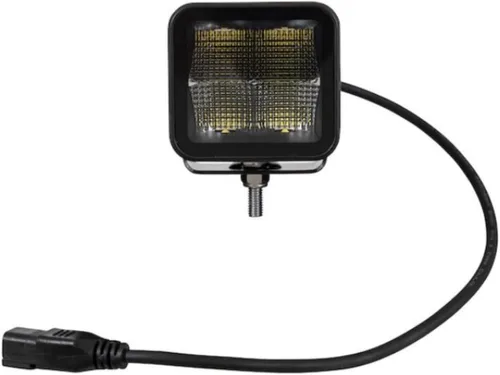 Vista 8 de Buyers Products 1492236 - Luz de inundación LED ultra brillante sin bordes, de 3 pulgadas de ancho, lente cuadrada, luz de punto/niebla para barra