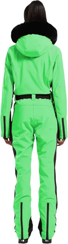 Vista 41 de GSOU SNOW Traje de esquí para mujer, traje de nieve de una pieza, para snowboard, delgado, aislante, impermeable, resistente al viento