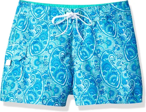 Vista 12 de Kanu Surf Sassy UPF 50+ - Pantalón corto de traje de baño de secado rápido para niña Alania Verde Floral