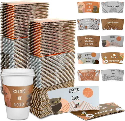 Vista 7 de Dingion - Juego de 200 fundas desechables para tazas de café para bebidas