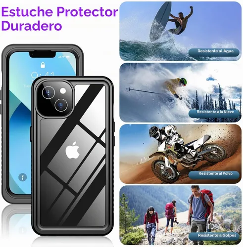 Vista 6 de Red2Fire 2024 Nuevo para iPhone 13 Funda impermeable, [protector de pantalla incorporado y protector de cámara] [cuerpo completo a prueba de golpes]