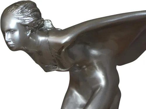 Vista 7 de Rolls Royce - Estatua de bronce grande - Tamaño: 14" L x 17" W x 18" H.