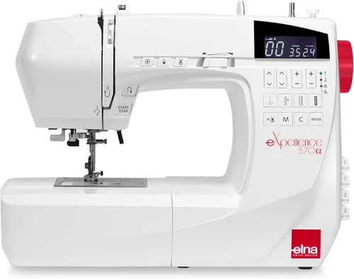 Vista 9 de Elna eXperience 530 - Elegante máquina de coser computarizada con 30 puntadas, botones de función inteligente, selecciones rápidas de puntada