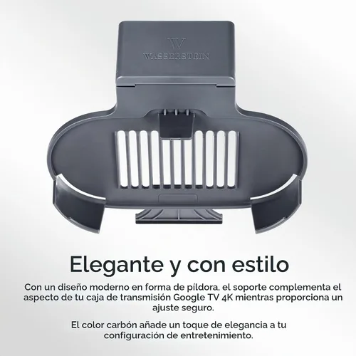 Vista 8 de Wasserstein Soporte de TV para Google TV Streamer 4K - Soporte de clip para Google TV Streaming Box (carbón) - Hecho para Google