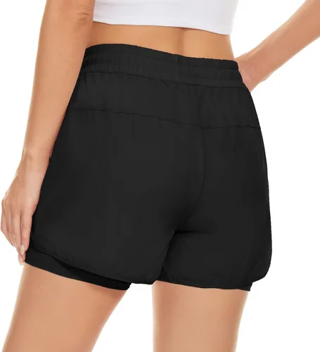 Vista 2 de Taydey Pantalones cortos deportivos de secado rápido para mujer